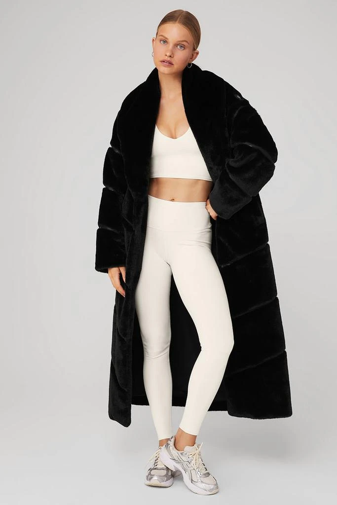 Alo Faux Fur Cascade Jacket - Black 2