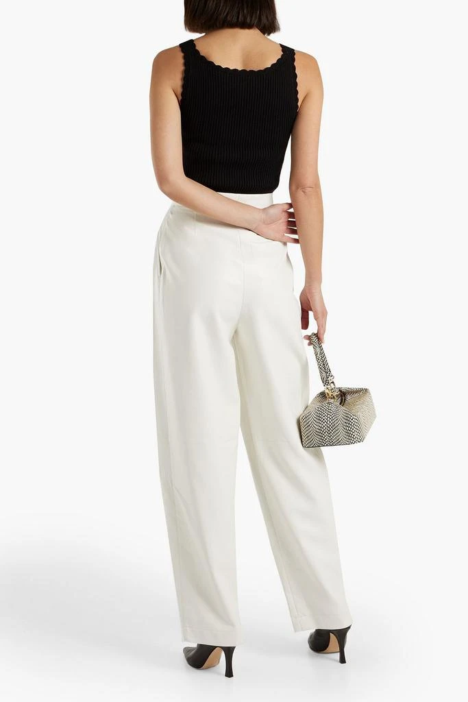 Derek Lam Sia crochet-trimmed ribbed cotton-blend top 3