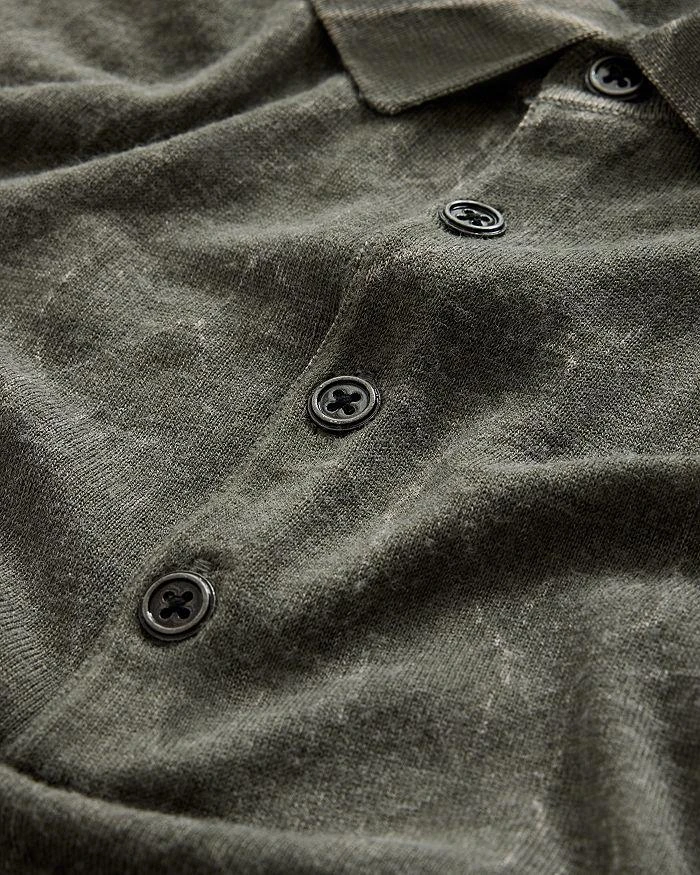 John Varvatos Chatham Crinkle Textured Regular Fit Polo Shirt 5