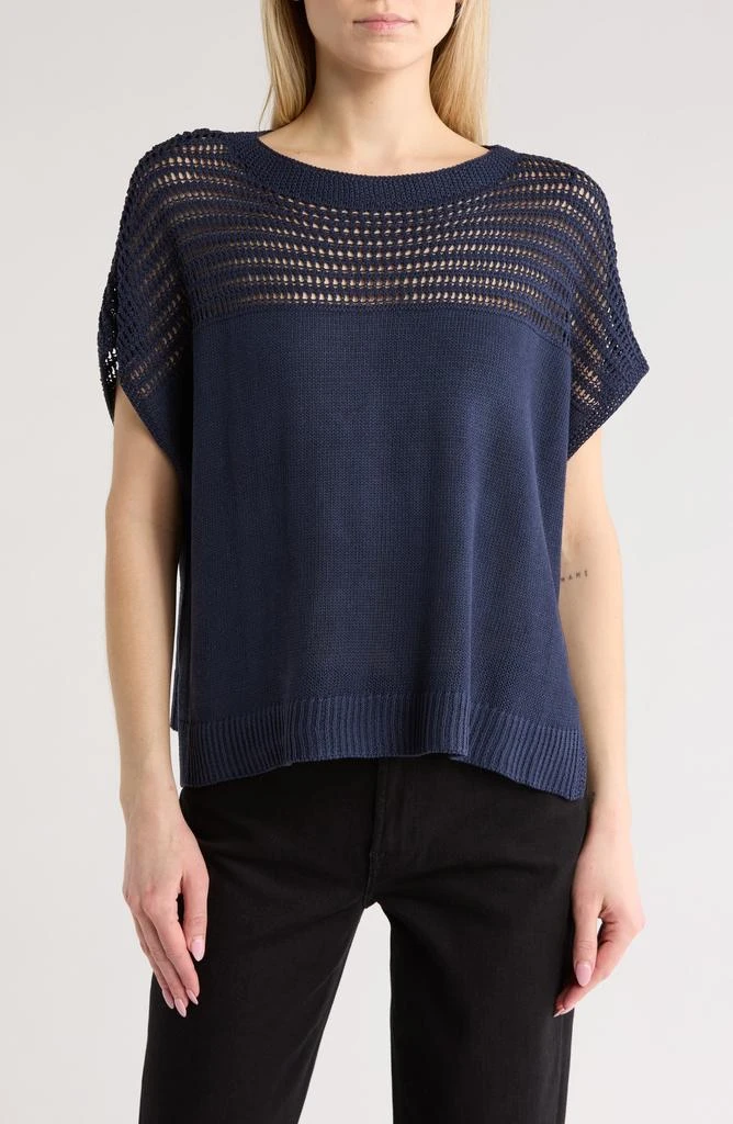 Tank Max Studio Sweaters Max Studio Open Weave Dolman Tank