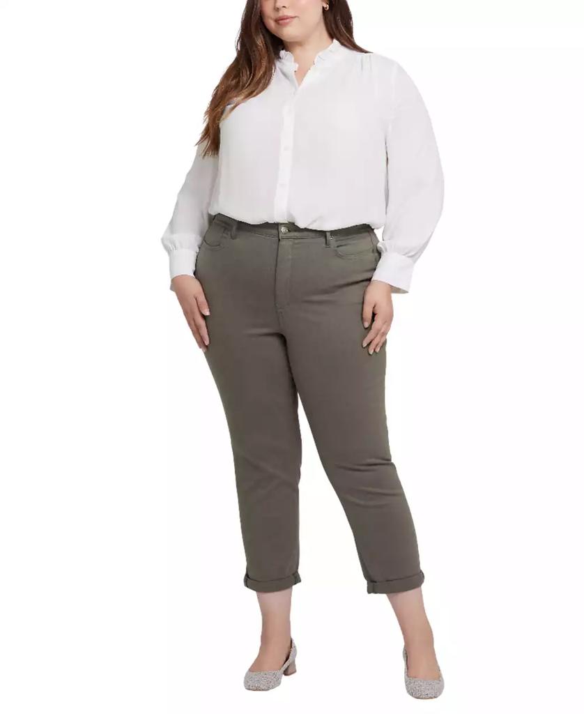 NYDJ Plus Size Margot Girlfriend Pull On Jeans