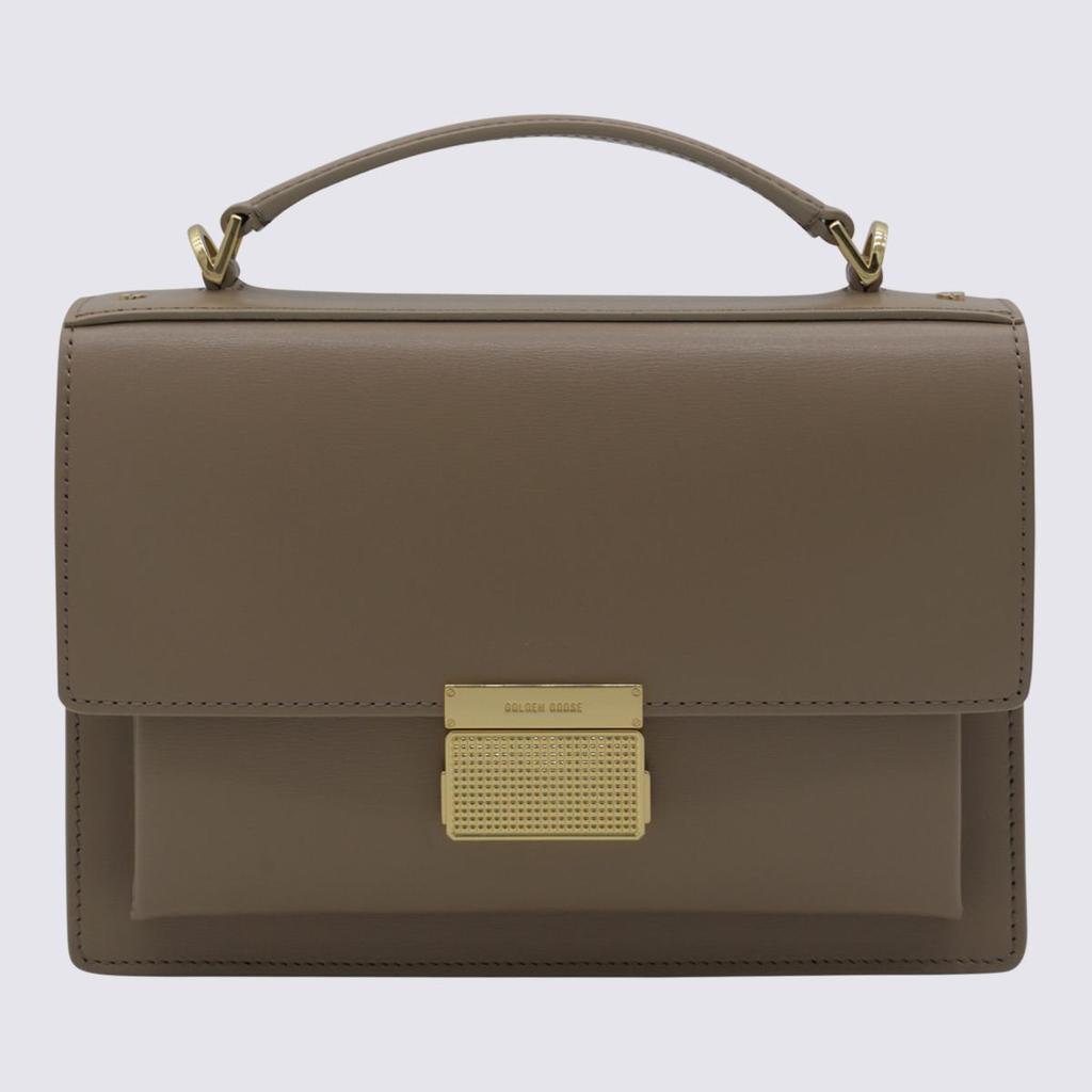 Golden Goose Golden Goose Dark Brown Leather Top Handle Bag