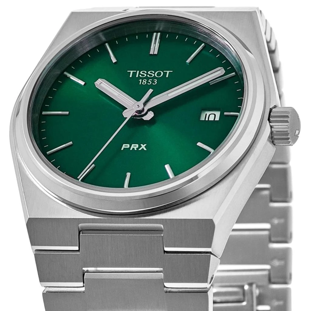 Tissot PRX Quartz Green Dial Steel Women's Watch T137.210.11.081.00 2