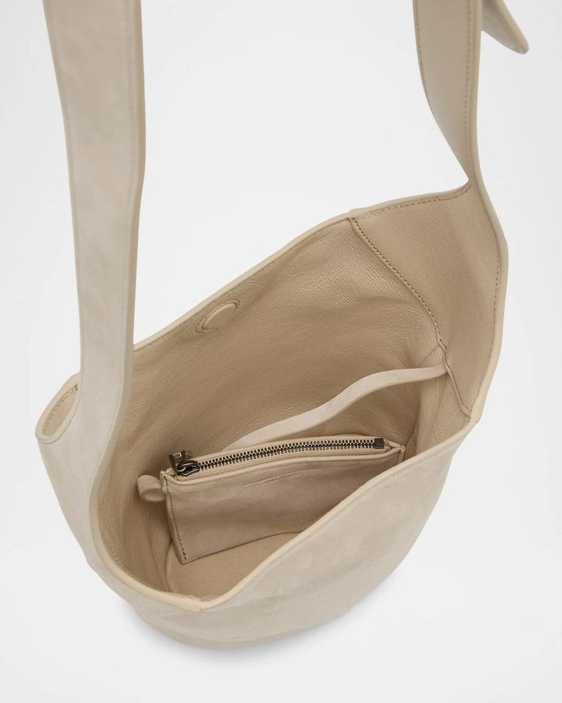 Brunello Cucinelli Structured Small Suede Bucket Bag 4