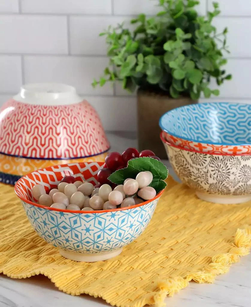 Elama Roxey Footed Bowls, Set of 6 6