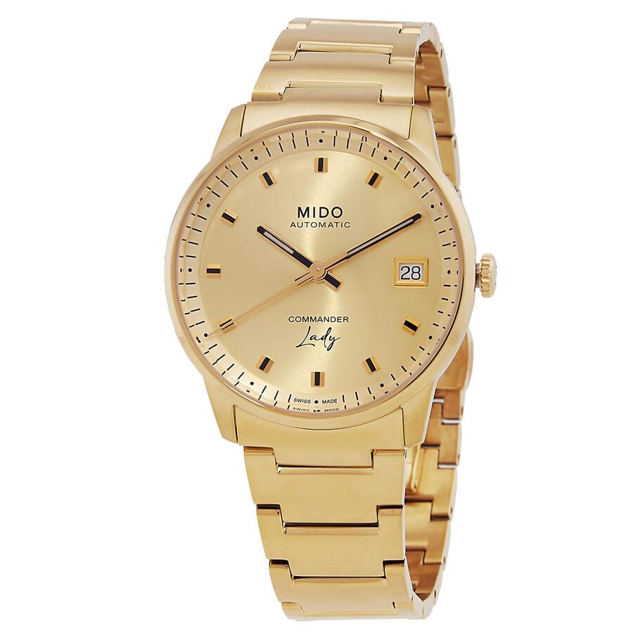MIDO Open Box - Mido Commander Lady Automatic Champagne Dial Watch M021.207.33.021.00