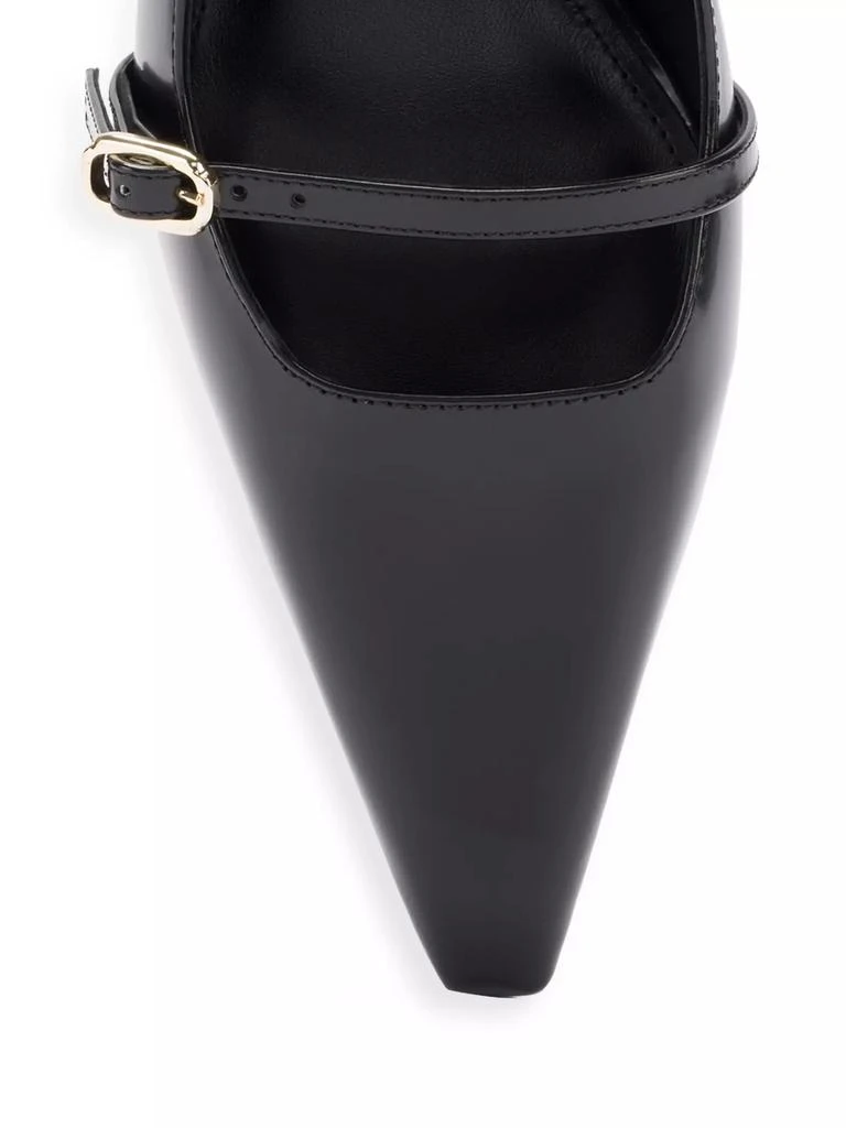 Larroudé Ines 65MM Leather Slingback Pumps 4