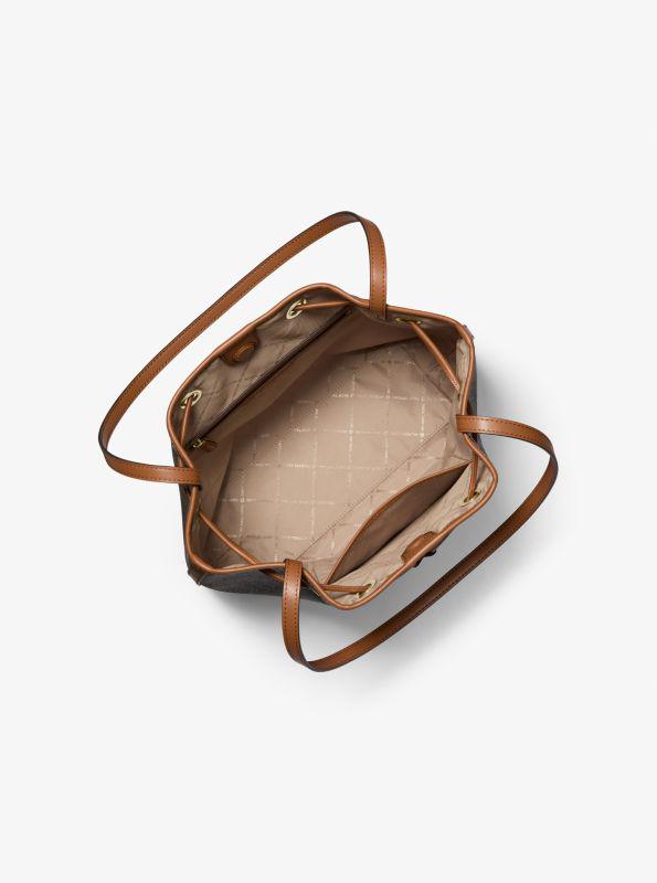 Michael Kors Avery Medium Signature Logo Bucket Messenger Bag