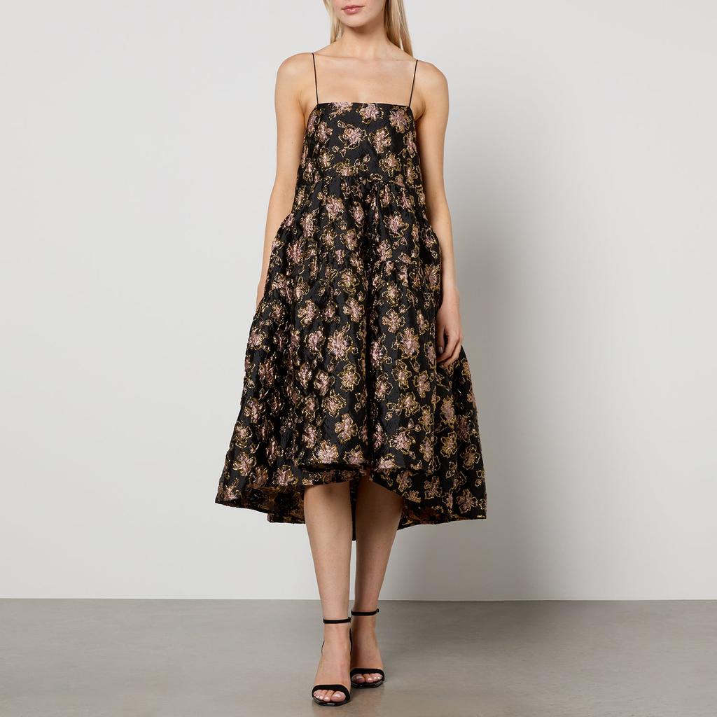 【英国発Sister Jane】Bow-embellished cloque mini dress SISTER JANE Bow-embellished cloqué mini dress 12-UK12-M