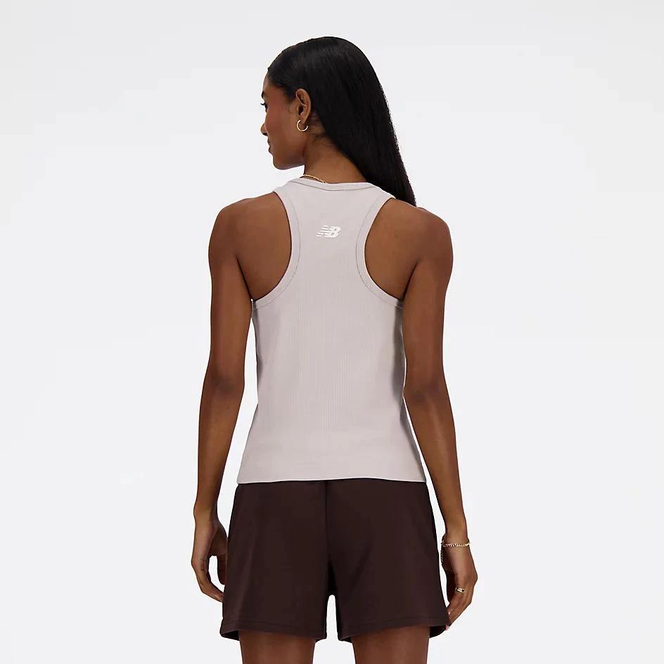 New Balance Linear Heritage Rib Knit Racer Tank 4