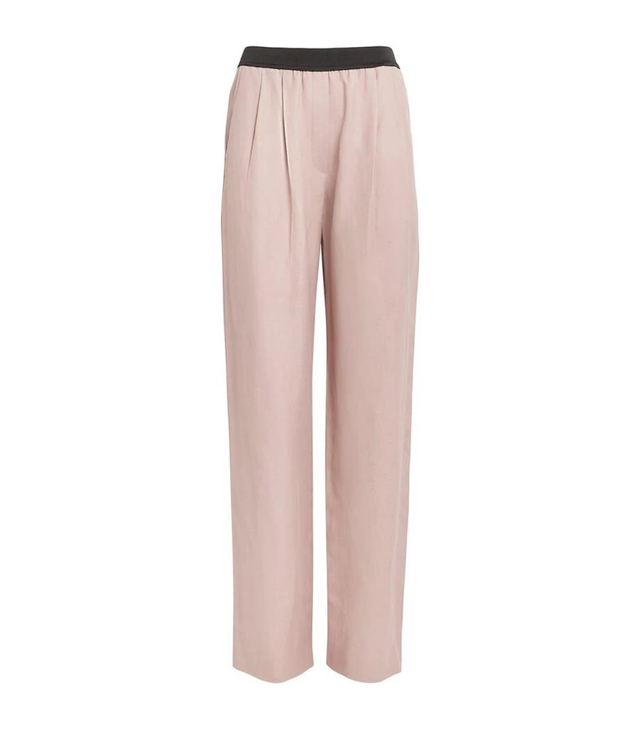 Loulou Studio Elasticated Straight Tailored Trousers 1