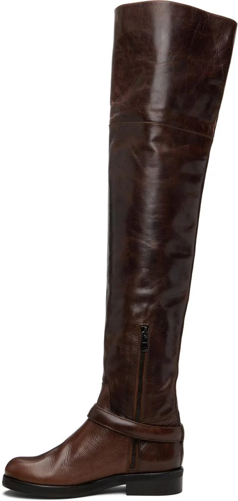 COPERNI Brown Belt High Cavalier Tall Boots 3