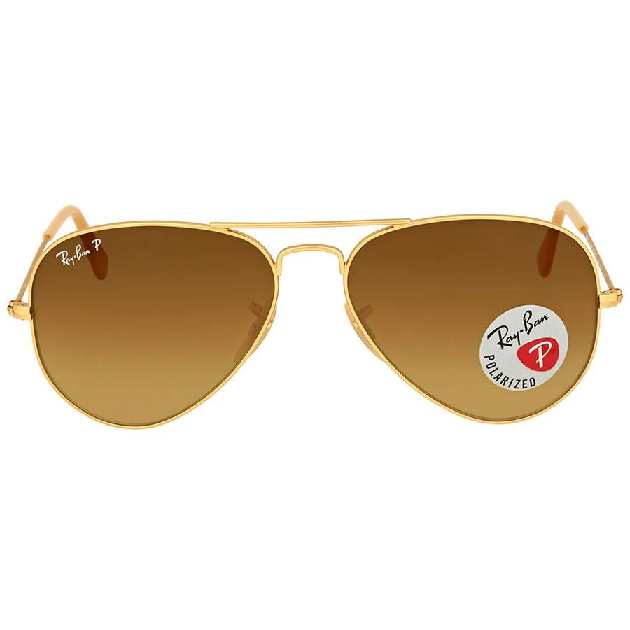 Ray-Ban Aviator Gradient Polarized Brown Unisex Sunglasses RB3025 112/M2 55 1
