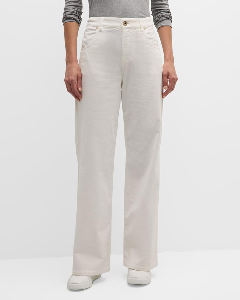 Eleventy High-Rise Corduroy Pants