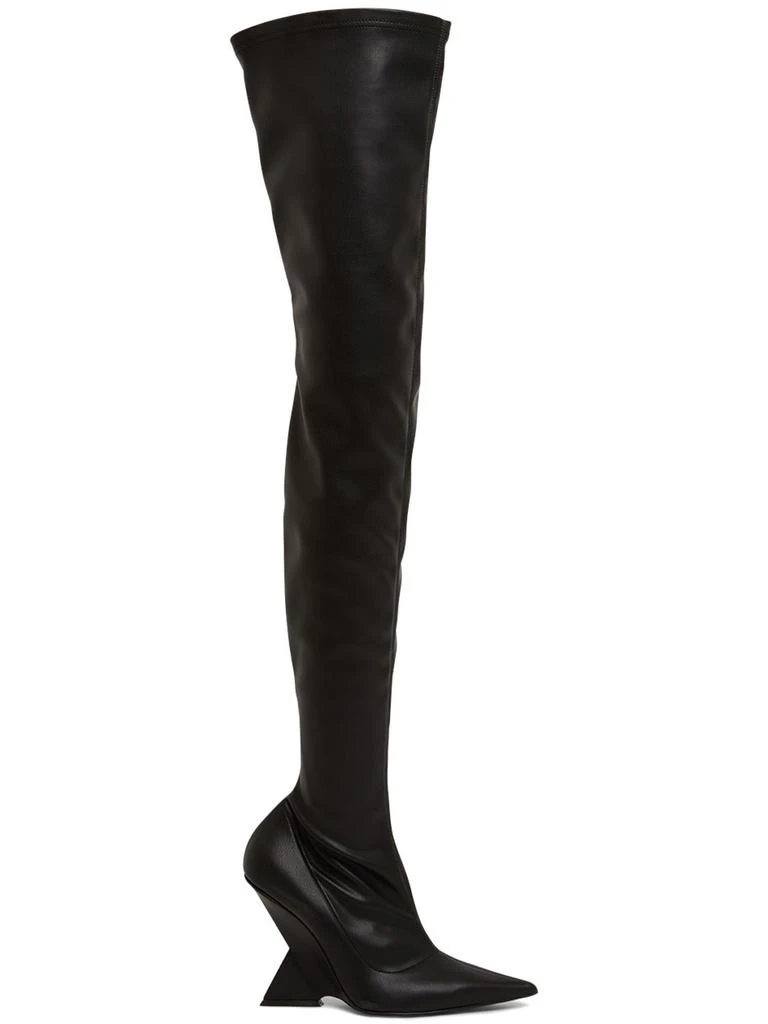 THE ATTICO 105mm Cheope Faux Leather Thigh Boots