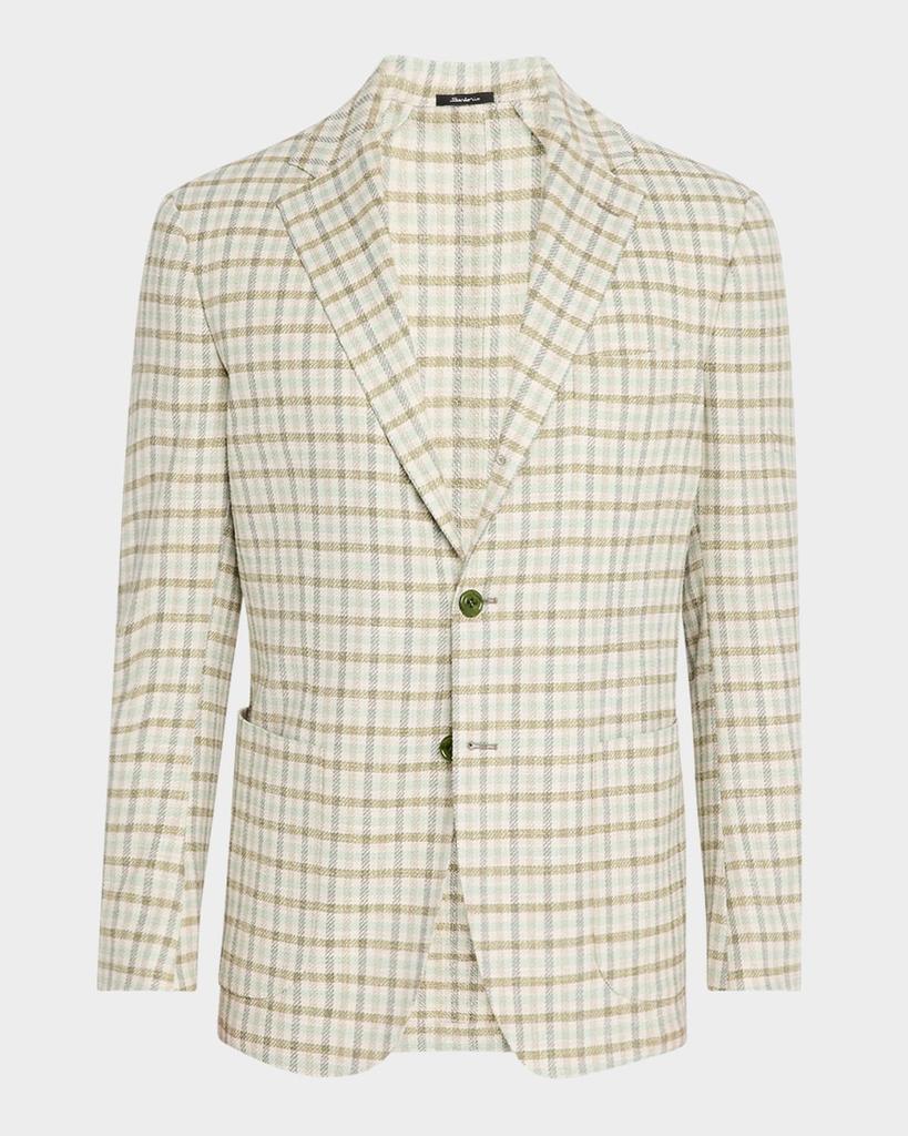 Sartorio Napoli Men's Small Check Sport Coat