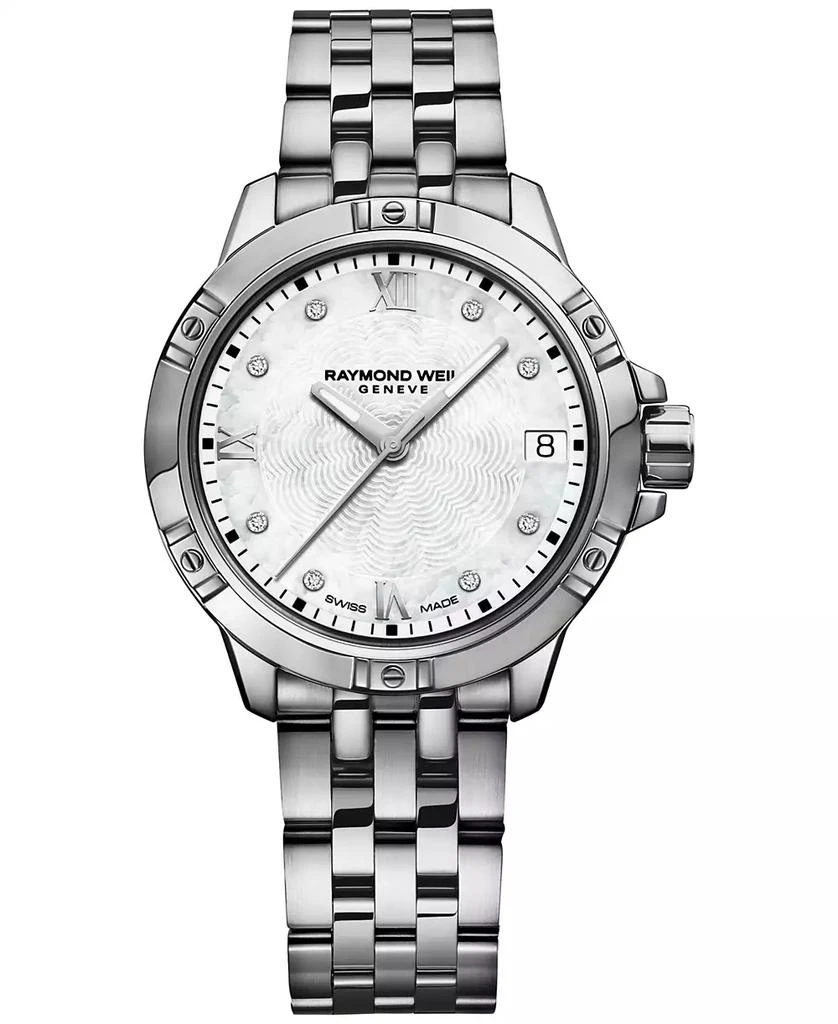 Raymond Weil Women's Swiss Tango Diamond-Accent Stainless Steel Bracelet Watch 30mm 1