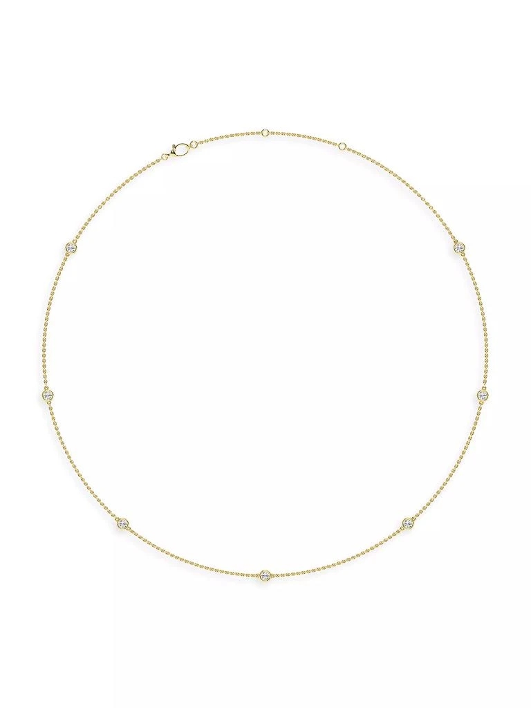 Saks Fifth Avenue Collection 14K Yellow Gold & 7-Diamond Station Necklace/0.70-2.10 TCW 1