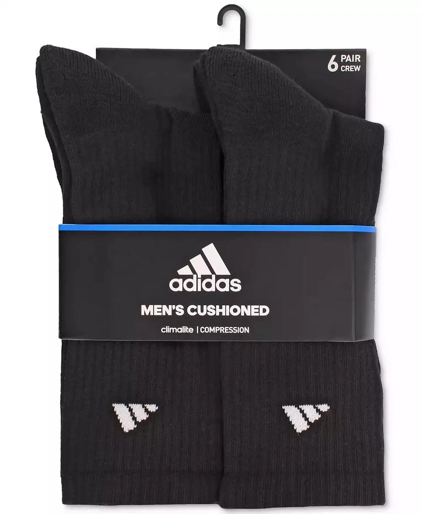 adidas Men's Cushioned Athletic 6-Pack Crew Socks 2