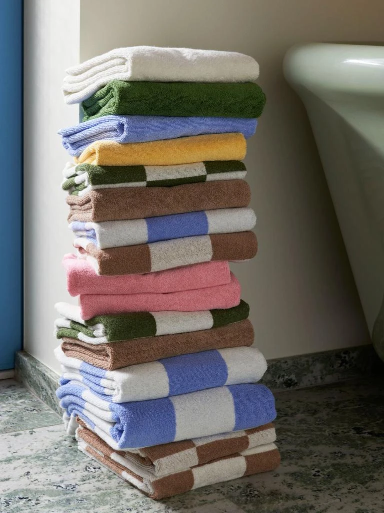 HAY Check Cotton Bath Towel 1