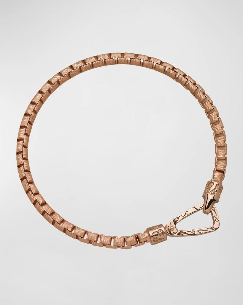 Marco Dal Maso Men's Ulysses Box Chain Bracelet, Gold 1