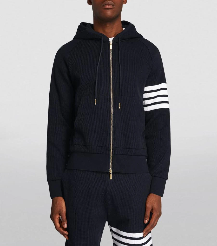 Thom Browne 4-Bar Waffle-Knit Hoodie 3