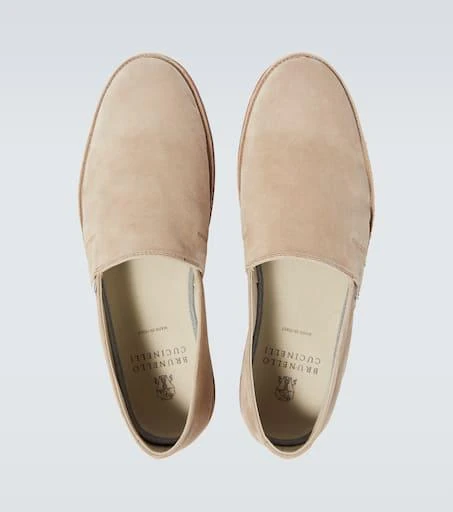 Brunello Cucinelli Suede slip-on shoes 4