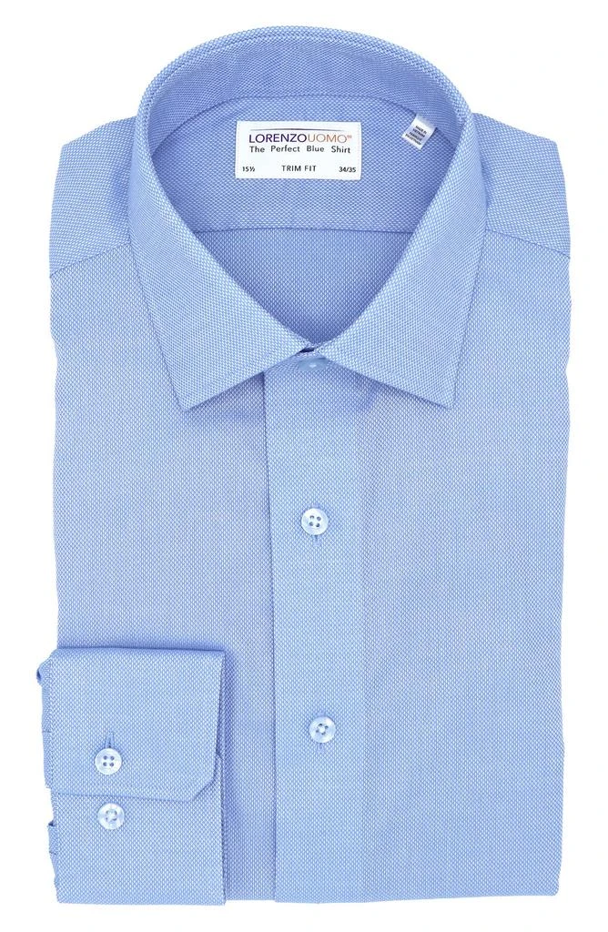 Lorenzo Uomo Royal Oxford Trim Fit Dress Shirt 1