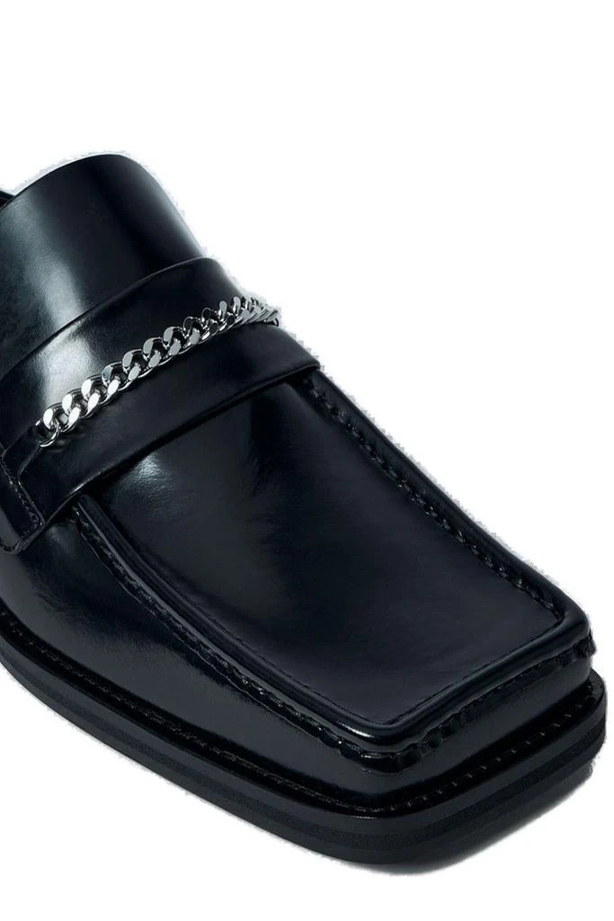 Martine Rose Martine Rose Square Toe Chain Detailed Mules 4