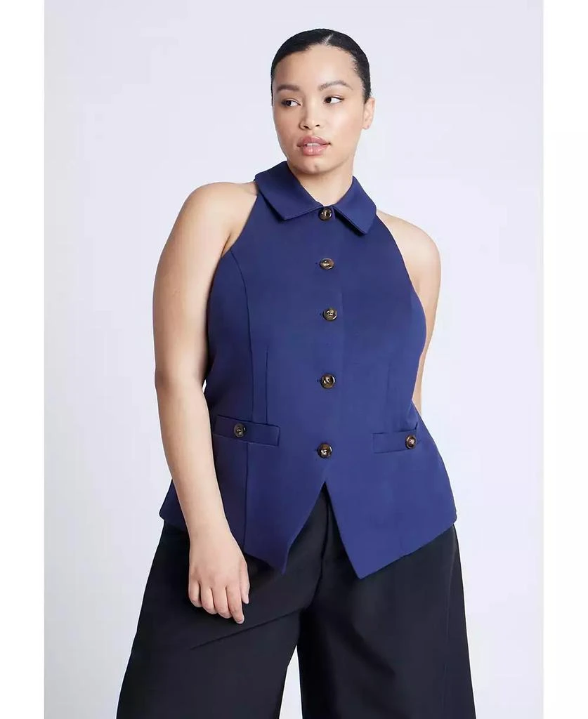 ELOQUII Women's Plus Size Halter Vest Top 1