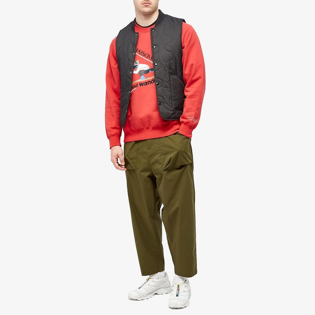 And Wander and wander x Maison Kitsune Crew Sweat 4