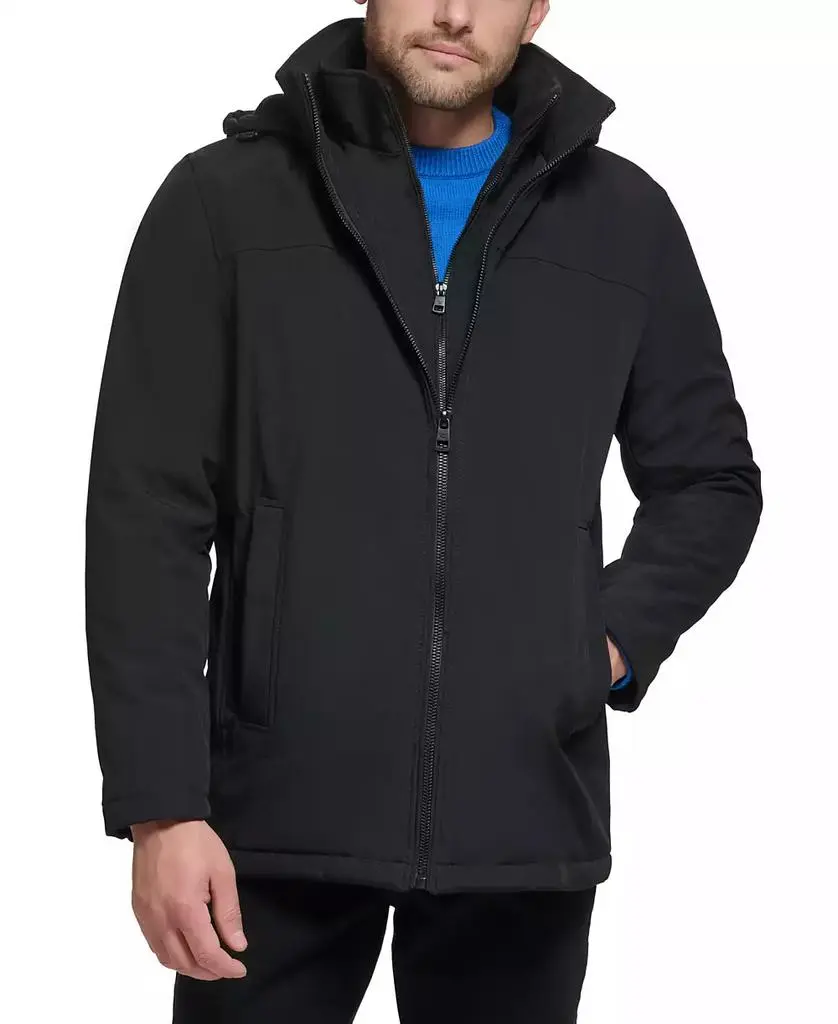 Calvin Klein Men’s Infinite Stretch Jacket With Polar Fleece Lined Bib