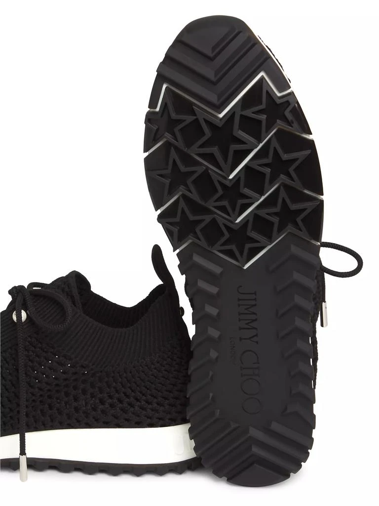 Jimmy Choo Veles Faux Pearl-Embellished Crocheted Sneakers 5
