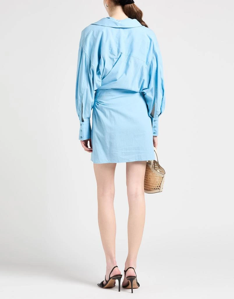 jacquemus shirt dress Baunhilha layered linen mini shirt dress - fuchsia