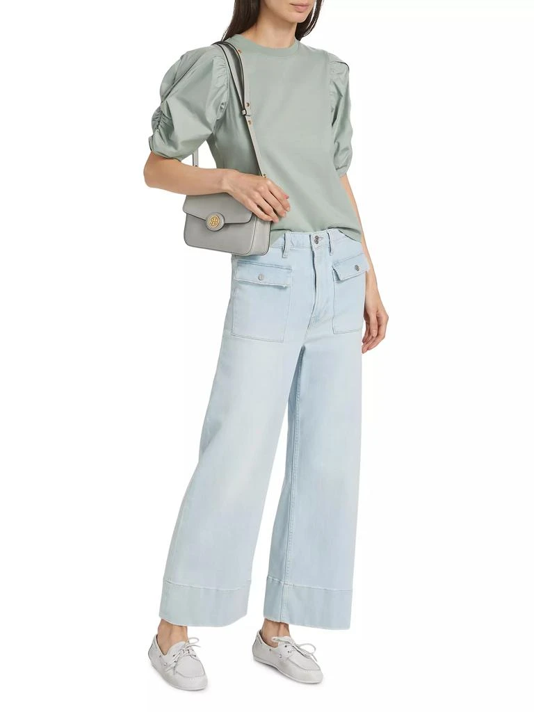 FRAME Cotton Puff-Sleeve T-Shirt 2