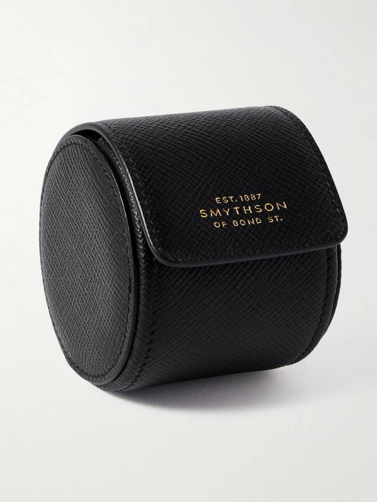 SMYTHSON Panama Textured-leather Watch Roll