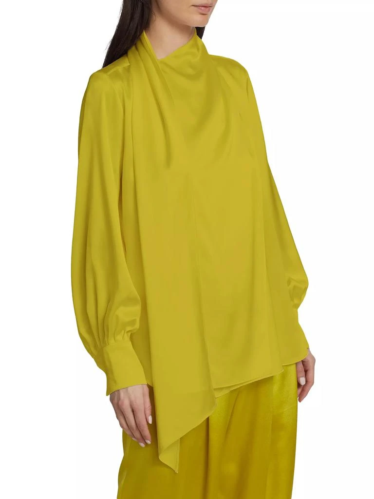 Adam Lippes Foulard Silk Charmeuse Blouse 4