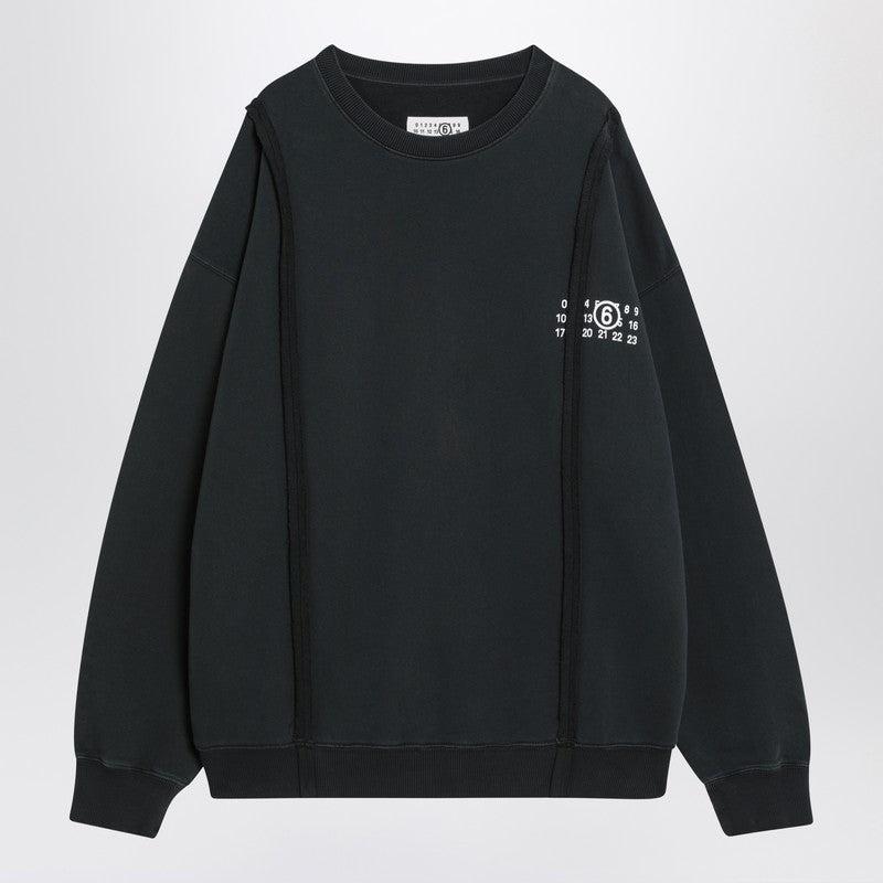 MM6 Mm6 Maison Margiela Men's Sweatshirt With Numeric Logo In Cotton