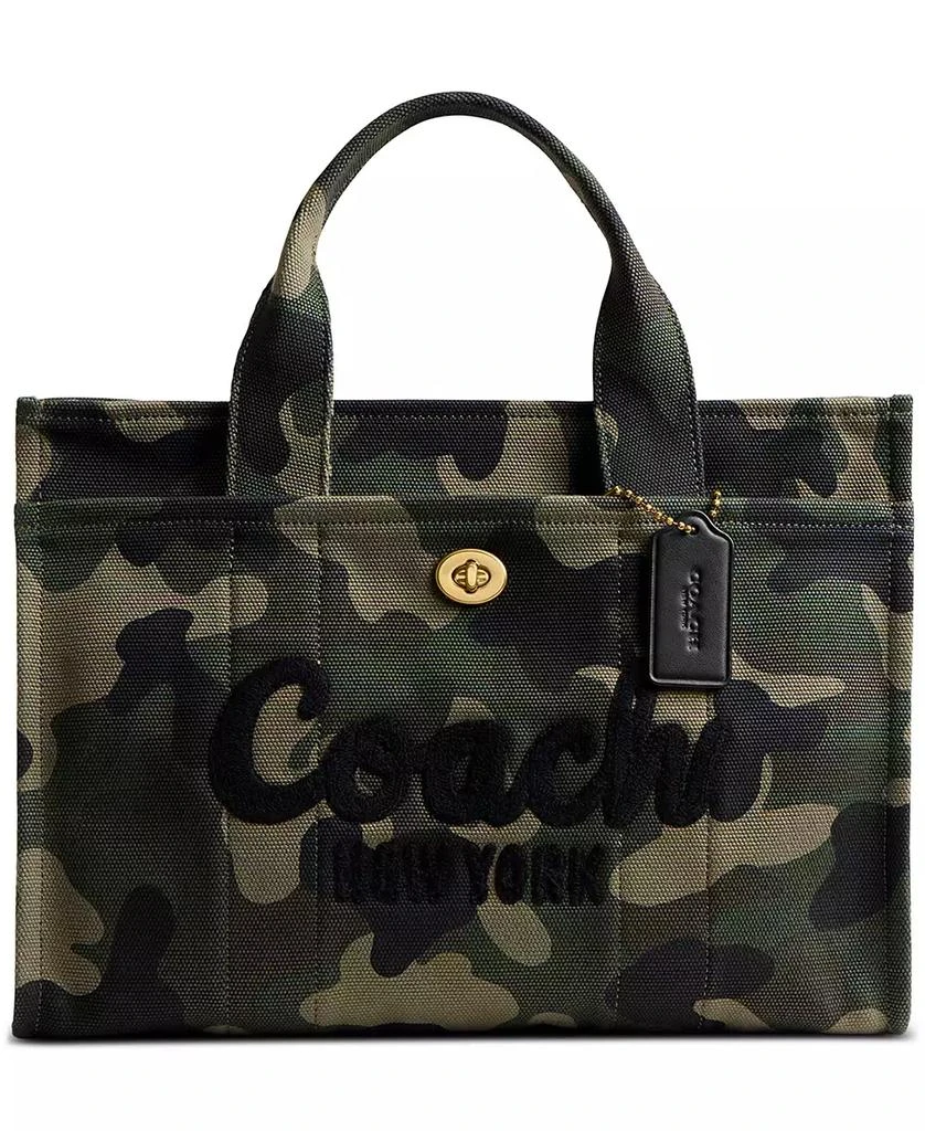 Coach Camo Print Canvas Medium Cargo Tote 3