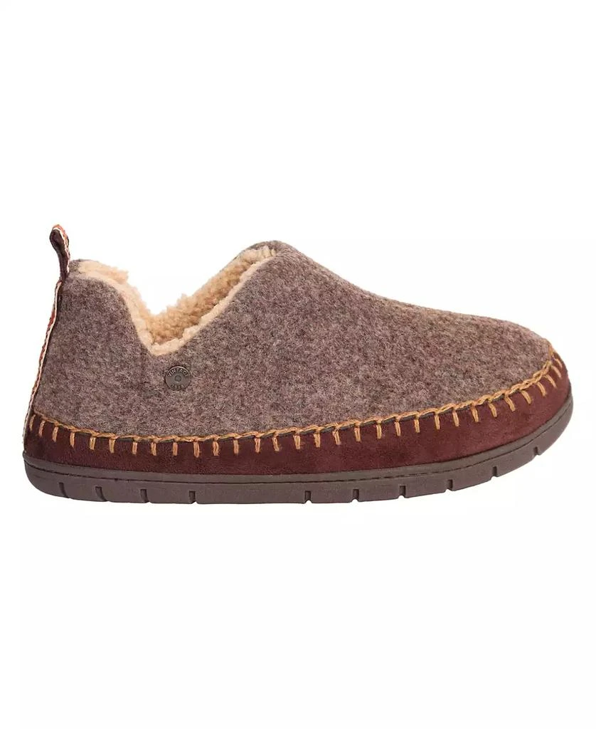 Weatherproof Vintage Men's Vintage Felt Bootie with Faux Shearling Lining and Indoor-Outdoor Sole Slipper 6