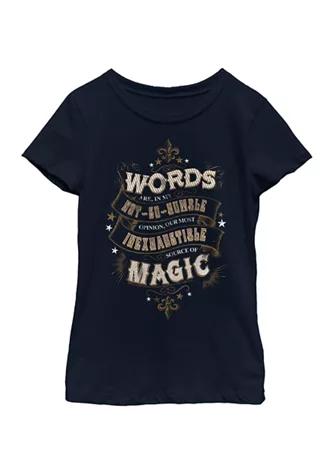 Harry Potter Potter Girls 4 6X Humble Words Graphic T Shirt