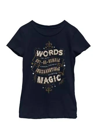 Harry Potter Potter Girls 4 6X Humble Words Graphic T Shirt 1