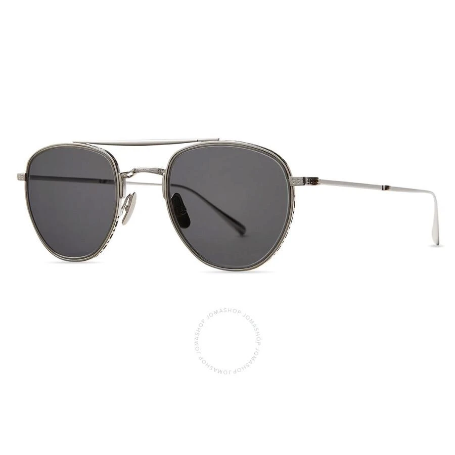Mr. Leight ROKU II S Lava Pilot Titanium Sunglasses ML4015 PLT-PW/LAVA 48 2
