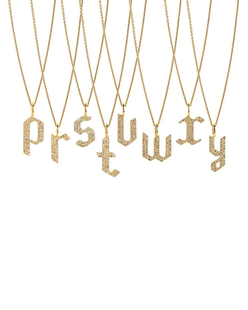 Bridget King Jewelry 14k Diamond Alphabet Necklace 3