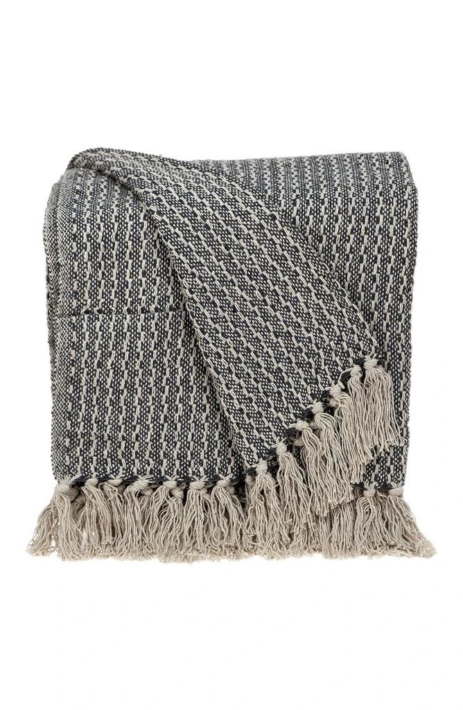 Parkland Lily Transitional Blue 52" x 67" Woven Handloom Throw 5
