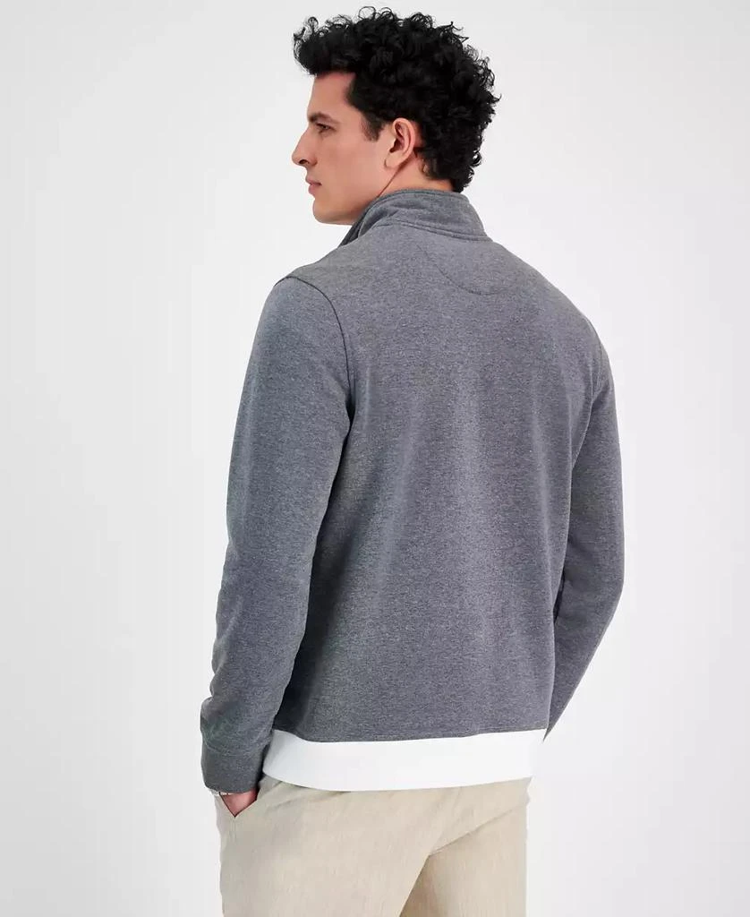 Club Room Men's Colorblocked Quarter-Zip Fleece Sweater, Created for Macy's 2