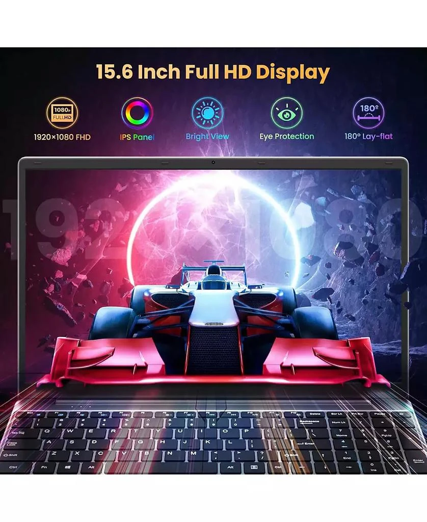 KUU Laptop, 12GB RAM 640GB ROM, Office 365-1 Year 5305U Processor, 15.6 Inch Computer, FHD IPS Screen, 38Wh Battery, 2 Stereo Speakers, USB3.0  2, HDMI 2