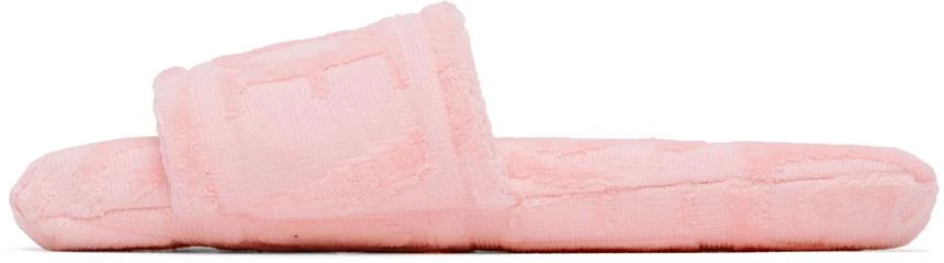 Versace Pink Jacquard Slippers 3