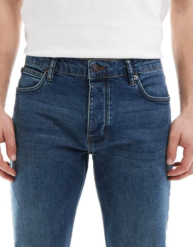 French Connection Mens French Connection slim fit jeans in dark blue wash 5