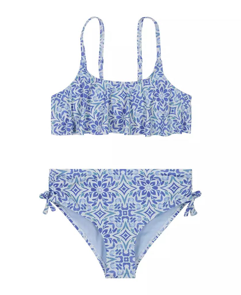 Roxy Big Girls Fresco Tile Flounce Bikini, 2-Piece Set